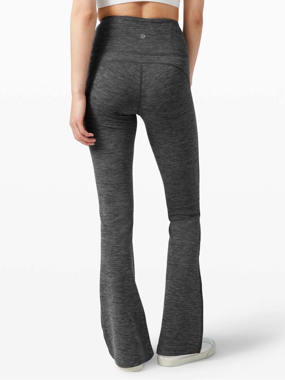 Lululemon Groove Pant Flare *Nulu Heathered Black Grey 6 Small